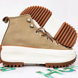 Converse Run Star Hike Women's Sherpa Hi Boot 573111C Platform Brown